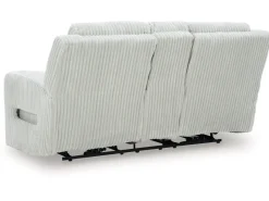 Mor Furniture Reclining Loveseats|Loveseats|Forest Lake 2 Power Console Loveseat In Alloy