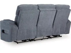 Mor Furniture Reclining Sofas|Sofas|Forest Lake 2 Power Sofa W/ Drop Down Table In Alloy