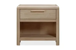 Mor Furniture Bedroom Sets|Furano Upholstered Bed, Dresser, Mirror & 1 Drawer Nightstand In Ginger, Full