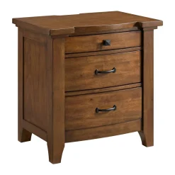 Mor Furniture Bedroom Sets|Gage Sleigh Bed W/ Storage, Dresser, Mirror & Nightstand In Chestnut, Queen