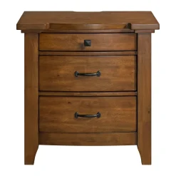 Mor Furniture Bedroom Sets|Gage Sleigh Bed W/ Storage, Dresser, Mirror & Nightstand In Chestnut, Queen