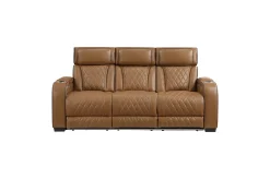Mor Furniture Living Room Sets|Gallington 2 Power Sofa & Console Loveseat In Brown