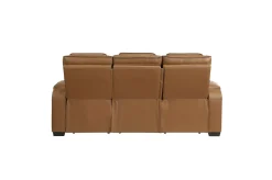 Mor Furniture Reclining Sofas|Sofas|Gallington 2 Power Sofa W/ Drop Down Console In Brown