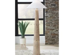 Mor Furniture Shop All Lighting & Lamps|Office Lighting|Gasparleigh Floor Lamp In Natural Brown