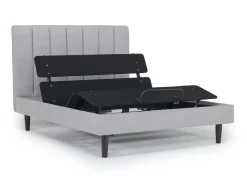 Mor Furniture Adjustable Foundations|Gavin Upholstered Adjustable Foundation Bed In Charcoal, Full