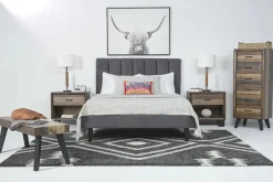 Mor Furniture Adjustable Foundations|Gavin Upholstered Adjustable Foundation Bed In Charcoal, Full
