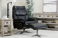 Mor Furniture Chairs|Geneva Chair & Ottoman In Wales Basalt