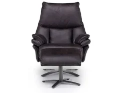 Mor Furniture Chairs|Geneva Chair & Ottoman In Wales Basalt
