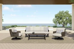 Mor Furniture Outdoor Coffee Tables|Genova Outdoor Coffee Table In Brown
