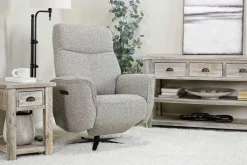 Mor Furniture Recliners|Gentry Power Swivel Recliner In Gellar Birch