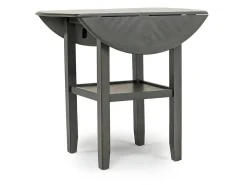 Mor Furniture Round Dining Sets|Counter Height Dining Sets|Gia Counter Height Extendable Round Dining Table & 2 Stools In Gray