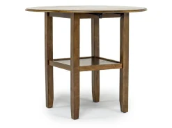 Mor Furniture Round Dining Sets|Counter Height Dining Sets|Gia Counter Height Extendable Round Dining Table & 2 Stools In Gray