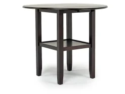 Mor Furniture Round Dining Sets|Counter Height Dining Sets|Gia Counter Height Extendable Round Dining Table & 2 Stools In Gray