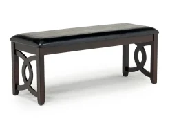 Mor Furniture Dining Benches|Gia Dining Bench In Dark Brown