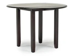 Mor Furniture Seating For 2|Round Dining Sets|Gia Extendable Round Dining Table & 2 Chairs In Dark Brown