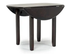 Mor Furniture Seating For 2|Round Dining Sets|Gia Extendable Round Dining Table & 2 Chairs In Dark Brown