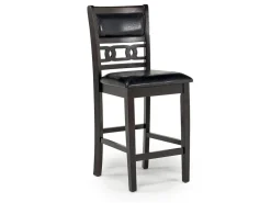 Mor Furniture Seating For 4|Round Dining Sets|Gia Round Counter Height Dining Table & 4 Stools In Gray