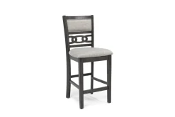 Mor Furniture Seating For 4|Round Dining Sets|Gia Round Counter Height Dining Table & 4 Stools In Gray