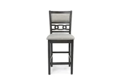 Mor Furniture Seating For 4|Round Dining Sets|Gia Round Counter Height Dining Table & 4 Stools In Gray