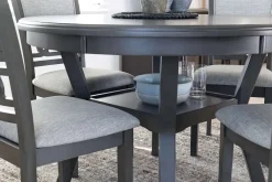 Mor Furniture Seating For 4|Round Dining Sets|Gia Round Dining Table & 4 Chairs In Dark Brown