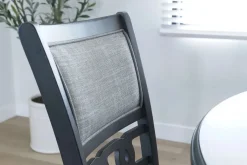 Mor Furniture Seating For 4|Round Dining Sets|Gia Round Dining Table & 4 Chairs In Dark Brown