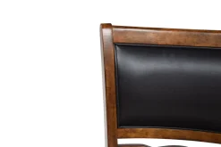 Mor Furniture Seating For 4|Round Dining Sets|Gia Round Dining Table & 4 Chairs In Dark Brown