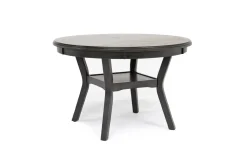 Mor Furniture Seating For 4|Round Dining Sets|Gia Round Dining Table & 4 Chairs In Dark Brown