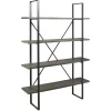 Mor Furniture Bookcases & Library Walls|Gilesgrove Tall Bookcase In Black & Gray