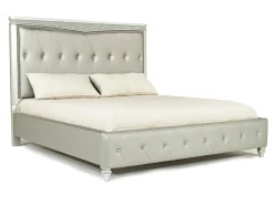 Mor Furniture Upholstered Beds|Beds|Glendale Upholstered Bed In Platinum, Queen