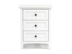 Mor Furniture Bedroom Sets|Grace Panel Bed, Dresser, Mirror & Nightstand In Snowfall, Full