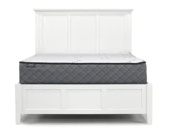 Mor Furniture Bedroom Sets|Grace Panel Bed, Dresser, Mirror & Nightstand In Snowfall, Full