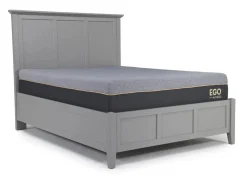 Mor Furniture Bedroom Sets|Grace Panel Bed, Dresser, Mirror & Nightstand In Snowfall, Full