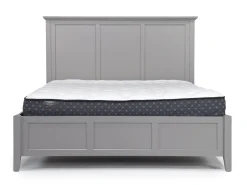 Mor Furniture Bedroom Sets|Grace Panel Bed, Dresser, Mirror & Nightstand In Snowfall, Full