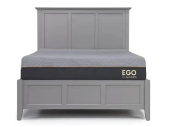 Mor Furniture Bedroom Sets|Grace Panel Bed, Dresser, Mirror & Nightstand In Snowfall, Full
