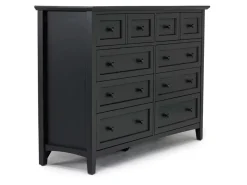 Mor Furniture Bedroom Sets|Grace Panel Bed, Dresser, Mirror & Nightstand In Snowfall, Full