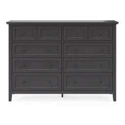 Mor Furniture Bedroom Sets|Grace Panel Bed, Dresser, Mirror & Nightstand In Snowfall, Full