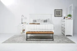 Mor Furniture Bedroom Sets|Grace Storage Bed, Dresser, Mirror & Nightstand In Snowfall, Full
