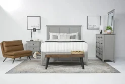 Mor Furniture Bedroom Sets|Grace Storage Bed, Dresser, Mirror & Nightstand In Snowfall, Full