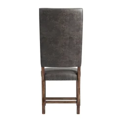 Mor Furniture Dining Chairs|Gramercy Tufted Tall Back Side Chair In Walnut, Set Of 2
