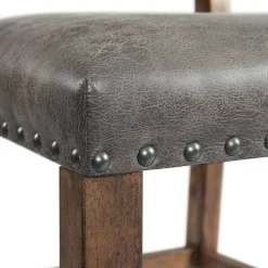 Mor Furniture Dining Chairs|Gramercy Tufted Tall Back Side Chair In Walnut, Set Of 2