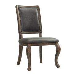 Mor Furniture Dining Chairs|Gramercy Tufted Tall Back Side Chair In Walnut, Set Of 2