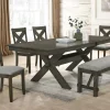 Mor Furniture Seating For 6|Dining Room Sets|Gulliver Dining Table, 4 Chairs & Bench In Rustic Brown