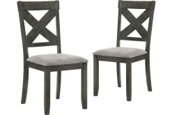 Mor Furniture Dining Chairs|Gulliver Side Chair In Rustic Brown, Set Of 2