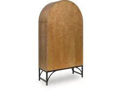 Mor Furniture Tv Stands|Gwenwhich Glass Door Chest In Natural Brown/Black