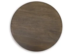 Mor Furniture Accent Tables|Hadcher Accent Table In Warm Brown And Cream