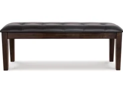 Mor Furniture Dining Benches|Haddigan Dining Bench In Dark Brown