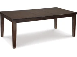 Mor Furniture Dining Room Sets|Seating For 6|Haddigan Extendable Dining Table & 6 Chairs In Dark Brown