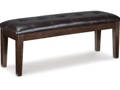 Mor Furniture Seating For 6|Dining Room Sets|Haddigan Extendable Dining Table, 4 Chairs & Bench In Dark Brown