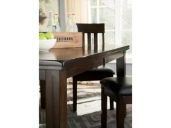 Mor Furniture Dining Tables|Haddigan Extendable Dining Table In Dark Brown