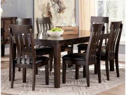 Mor Furniture Dining Tables|Haddigan Extendable Dining Table In Dark Brown
